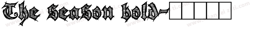 The season bold字体转换